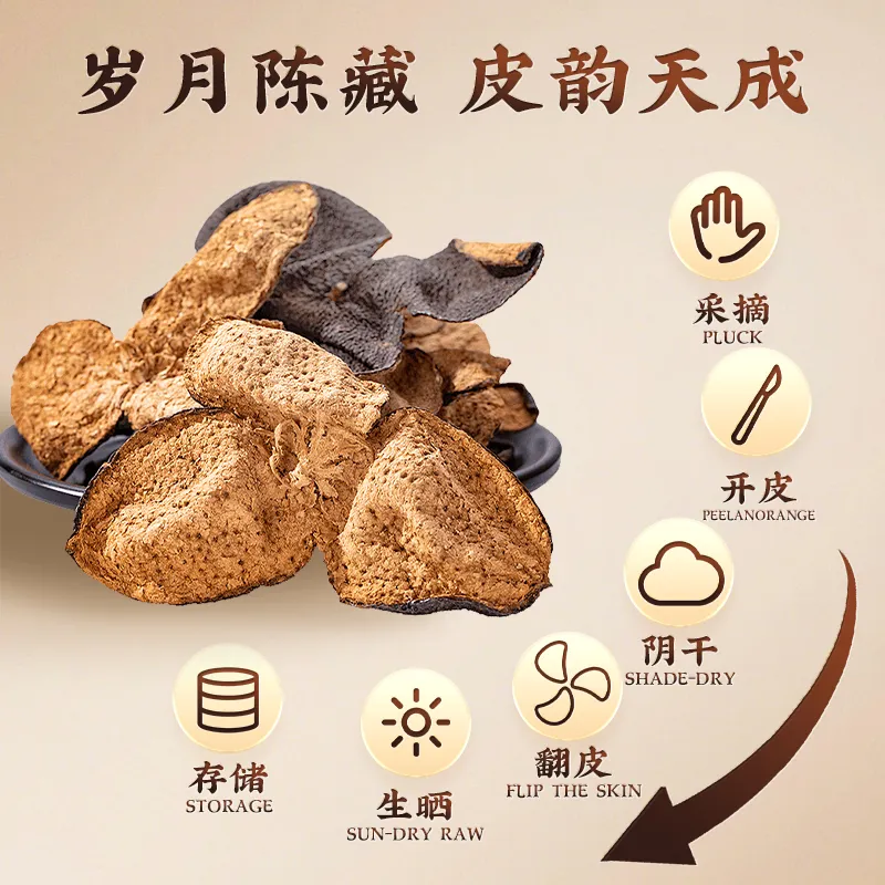 和润纪陈皮泡水展示